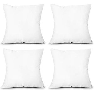 Set of 4 Lightweight Alternative Polyester Throw Pillows Couch <b>Cushions</b> & Sham Stuffers Machine Washable Alternativ to <b>Inserts</b> - Product Image 1