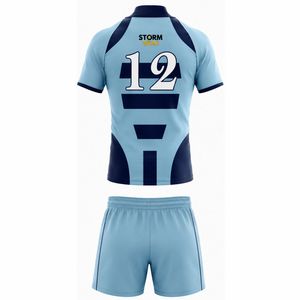 Customizable Logo Sportswear Rugby Uniform 100% Polyester Rugby Team Wear Kits Sublimation Printed Dry Fit Men Rugby Uniform - Product Image 6