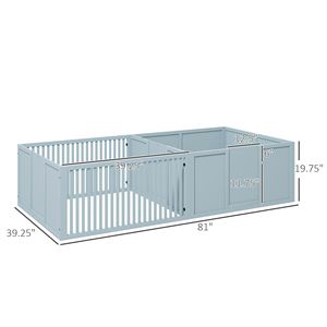 Comfortable Whelping <b>Box</b> for Dogs with <b>Removable</b> Doors Indoor Puppy Playpen for Newborn Pups-Pet Houses & Furniture - Product Image 2