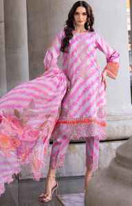 Dernières tendances en matière de vêtements pour femmes : Kameez Shalwar Dupatta, ensembles en tissu Lawn pour femmes, ensembles 3 pièces, livraison directe du Pakistan. - Product Image 2