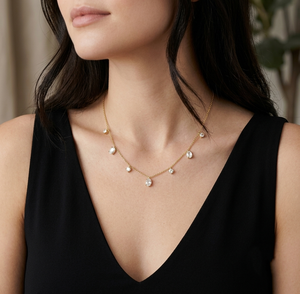Collar de Diamantes de Oro Amarillo de 18K para Mujer, Cadena con Piedras, Joyería Certificada IGI, Regalo de Boda de Lujo, Precio al por Mayor - Product Image 2