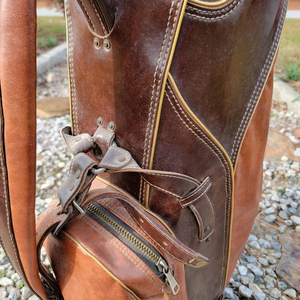 Multiple-Pocket Custom Logo Print Leather <b>Golf</b> Bags for Sale OEM Service New Design Leather Sports <b>Golf</b> Bag - Product Image 2