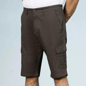 <b>Men's</b> 100% Cotton Summer Vintage <b>Camo</b> <b>Cargo</b> Overalls Eco-Friendly Quick Dry Breathable High Waist Washed Patchwork Shorts - Product Image 1