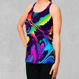 Custom Wholesale Womens Sublimation Breathable Open <b>Back</b> Yoga Tank Top Printed Fitness Vest for Gym Running & Workout - Product Image 2
