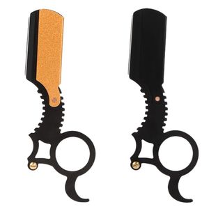 Professional Ring Barber <b>Razor</b> Stainless Steel Single Blade Lightweight <b>Men</b> Wet Shaving Face & Body Barbershop Use - Product Image 2
