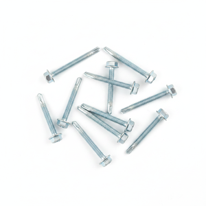 Premium PDC Carbon Steel Hex Washer Head Self-Drilling <b>Screws</b> (Metric/Inch) Zinc Coated Class 8 Heavy Duty Corrosion Resistant - Product Image 1