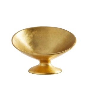 Elegante Tazón Decorativo para Regalo, Hecho a Mano, de Metal Dorado Pulido, Moderno - Product Image 4