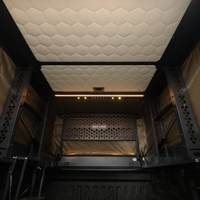 Camper pour pick-up à coque rigide, double niveau, quatre saisons, espace de vie extensible, fenêtres panoramiques, ouverture rapide, 2-3 personnes