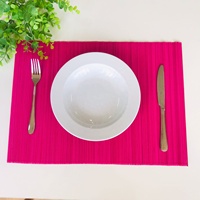 Sets de table en bambou durables - Style bohème, couleur personnalisable, utilisation intérieure/extérieure pour fêtes, maison et restaurant - Meilleure vente