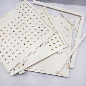 Muebles de casa de muñecas de plástico 3D en miniatura para modelo y juguete de escena de piso de rejilla DIY - Product Image 3