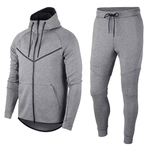 Ensemble de survêtement personnalisé pour homme, grande taille, haute qualité, hiver, décontracté, en molleton, sweat-shirts et pantalons de survêtement, tenues de sport chaudes - Product Image 1