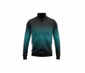 Performance Sublimation Quarter Zip Jacket Manufacturer <b>Men</b> Women Youth Sportswear Quick Dry Team <b>Pullover</b> - Product Image 4