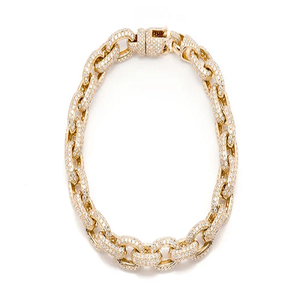 Luxury 925 Silver Chain Bracelet With Round Diamond Ball Links Men's Everyday Wear - Product Image 3