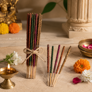 9 Inch Premium Charcoal Art <b>Candle</b> Bamboo Jar New Year Bars Prayer Aromatherapy Wholesale <b>Bulk</b> Export Supply India - Product Image 3