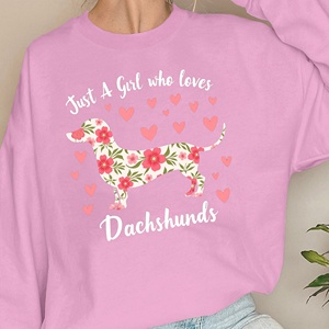 Just A Girl Who Loves Dachshunds sudaderas de mujer - Product Image 4