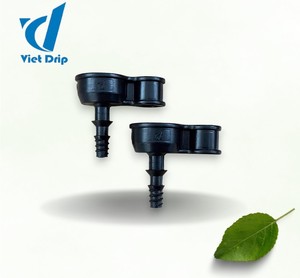 Viet Drip 17mm Threaded Waterstop Connector Virgin Plastic Garden Irrigation Hose Adapter ISO Certified Agricultural Eco - Product Image 1