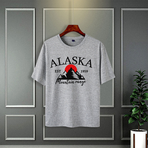 เสื้อยืดคอกลมผู้ชาย โพลีเอสเตอร์ 100% แบบถัก สไตล์วินเทจ สีพื้น น้ำหนัก 200 กรัม ทรงหลวม โอเวอร์ไซส์ เป็นมิตรกับสิ่งแวดล้อม ขายส่ง - Product Image 4