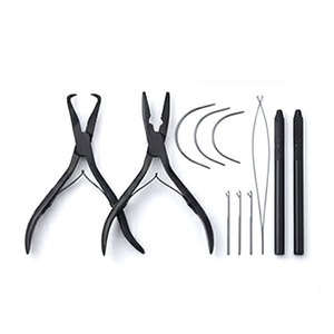 Kit d'outils professionnels pour extensions de cheveux pour salon et barbier, ensemble complet d'entretien, d'installation et de retrait d'extensions de cheveux - Product Image 2
