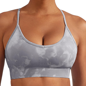 Sujetador deportivo para mujer de alta intensidad con cremallera cruzada en la espalda, ideal para yoga, gimnasio y entrenamiento. ¡Gran oferta! - Product Image 2