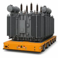 Vehículo Guiado Automatizado (AGV) Eléctrico Sin Rieles de 600 Toneladas, Personalizado en China, para Transporte de Transformadores de Energía en la Industria Manufacturera