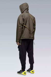 Custom Men's Waterproof Techwear <b>Jacket</b> Urban Tactical Windbreaker Cyberpunk Hooded Streetwear Functional Olive Green Parka Coat - Product Image 5