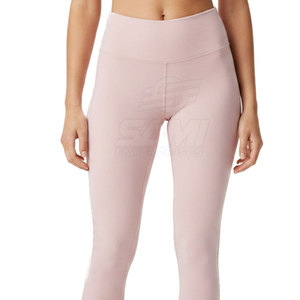 Leggings de Yoga de Alta Calidad con Logotipo Personalizado, Cintura Elástica, Diseño Sólido, Transpirables, de Secado Rápido, Ecológicos y Ligeros - Product Image 5