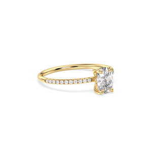 Bijoux fins pour femmes REYES, best-seller, design classique, or massif 14 carats, diamants de laboratoire HPHT CVD, bagues de fiançailles pour femmes - Product Image 3