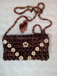 ถุงผ้ากะลามะพร้าวสั่งทำจากเวียดนามผู้ผลิตสำหรับช้อปปิ้งในฤดูร้อนกระเป๋าชายหาดของขวัญสำหรับผู้หญิงของที่ระลึกใช้ในชีวิตประจำวัน - Product Image 4