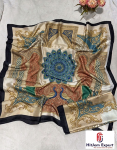 Pañuelo de satén personalizado con logo impreso, fabricante mayorista OEM ODM con etiqueta privada para promoción de marca y uso como regalo. - Product Image 6