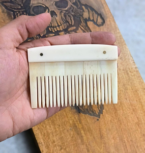 Peigne en corne de buffle polie de haute qualité, style animalier, fait main, écologique, pour la maison, le spa, le salon, les mariages, personnalisable - Product Image 5