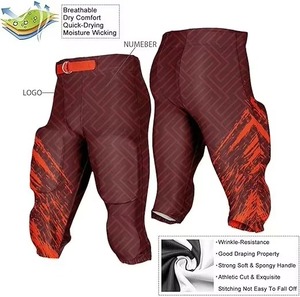 Pantalones de Compresión para Fútbol Americano al por Mayor para Hombre, Pantalones Cortos Acolchados de Alto Rendimiento, Pantalones Profesionales de Fútbol Americano - Product Image 3