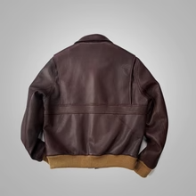 High Quality Leather Aviator <b>Pilot</b> Bomber <b>Jacket</b> Spring Formal Waterproof Vintage Front Logo Sample Service Available - Product Image 6
