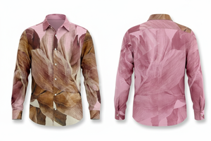 Camisa de Vestir de Manga Larga con Estampado Floral Personalizado, Elegante y Moderna, con Patrón, Cómoda, a la Moda, Ropa de Playa, Camisas Personalizadas - Product Image 5