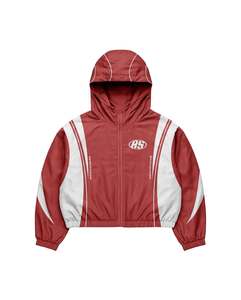 Ensemble de survêtement sport coupe-vent deux pièces personnalisé pour homme, grande taille, en nylon et polyester, imprimé uni, veste et pantalon de jogging - Product Image 4