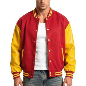 Chaqueta Varsity Personalizada, Chaqueta Bomber de Lana Premium, Estilo Letterman, Parches Bordados, Logotipo Personalizado, Ropa Urbana OEM - Product Image 2