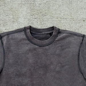 Camiseta Ringer Personalizada 100% Algodón 280g, Corte Holgado, Costuras Reforzadas, Tejido Sólido, Camisetas para Hombre - Product Image 3