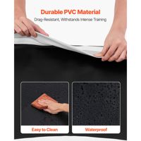 Tapis de lutte gonflable en PVC de 10x10 pieds, épaisseur 4 pouces, pour la maison, la salle de sport, l'exercice, pliable, pour l'entraînement, revêtement de sol protecteur