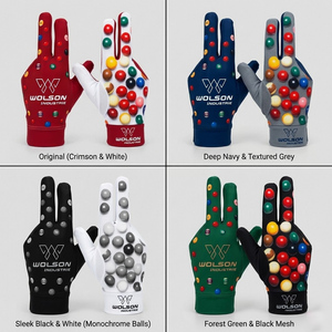 Gants de snooker de qualité supérieure en tissu maillé élastique, légers et portables, pour un contrôle précis du bâton de billard et l'entraînement. - Product Image 3