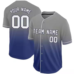 Nouveau style, haute qualité, personnalisé, vente en gros directe d'usine, entièrement imprimé en 3D, sublimation, boutons tendance, maillot de baseball - Product Image 1