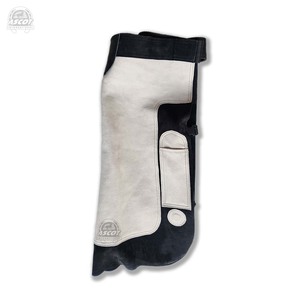 Top Selling Cowhide Suede Leather Long Farrier <b>Chaps</b> with Canvas Western Cowboy <b>Chaps</b> Equestrian Sportwear - Product Image 2