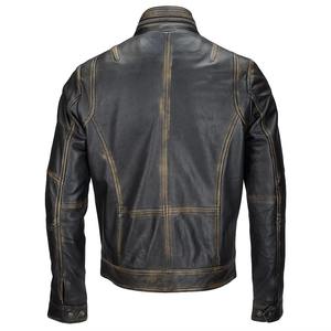 Blouson en cuir classique pour motard, en similicuir PU, coupe ajustée pour homme, style décontracté et élégant, très demandé - Product Image 3
