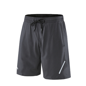 Men's Solid Color Polyester Sport <b>Shorts</b> With Drawstring Waist And Side Pockets <b>Quick</b> <b>Dry</b> Mid Rise Design - Product Image 4