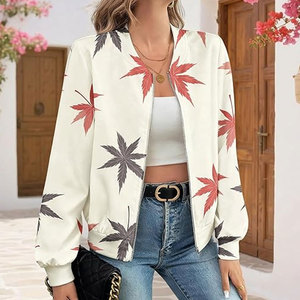 Chaquetas Bomber de Piel de Oveja Hechas a Medida para Mujer, Manga Larga, Cuello Alto, Invierno, Alta Calidad, Ropa Casual para el Día a Día - Product Image 6