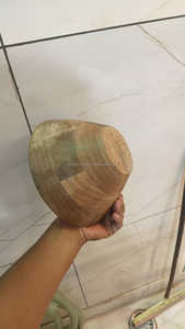 Ensaladera de madera de mango puro para desayuno y cena con fruta natural hecha a mano y cuenco de madera para ensalada de SANIYA HANDICRAFT - Product Image 6