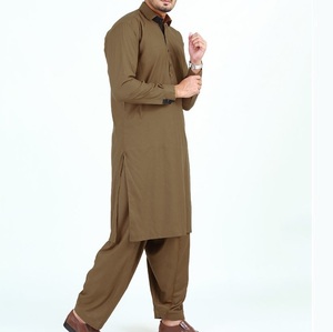 Salwar Kameez multicolores pour hommes, costume formel en viscose de haute qualité, protection solaire, tenue de soirée, design moderne, respirant - Product Image 1