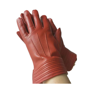 Gants en cuir courts pour femmes, pour costumes de soirée, gants en cuir décontractés d'hiver - Product Image 6