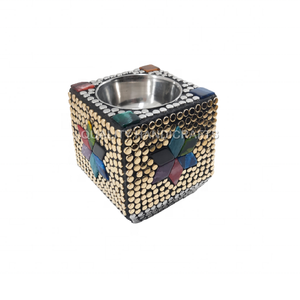 Brûleur de Bakhoor Arabe le Plus Vendu Tout-en-un en Bois et Laiton avec Incrustations Métalliques, Parfum de Rose, Personnalisable, Usage Religieux, Fabricant Indien - Product Image 3