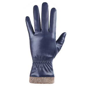 Waterproof Leather <b>Gloves</b> <b>Touchscreen</b> Warm Stylish Full Finger Fashion Leather <b>Gloves</b> For Men & Women - Product Image 3