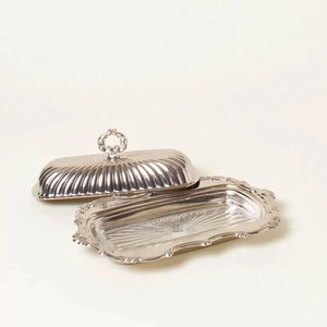 Elegant Butter <b>Storage</b> Box with Lid and Tray Perfect for Serving Display <b>Kitchen</b> Organization and Dining Table Use Home Hotel - Product Image 1