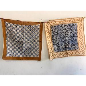 Foulard carré en coton imprimé floral indien dessiné à la main, style bohème, pour cheveux ou cou, couleur personnalisable, idéal pour l'été, pour femme - Product Image 1